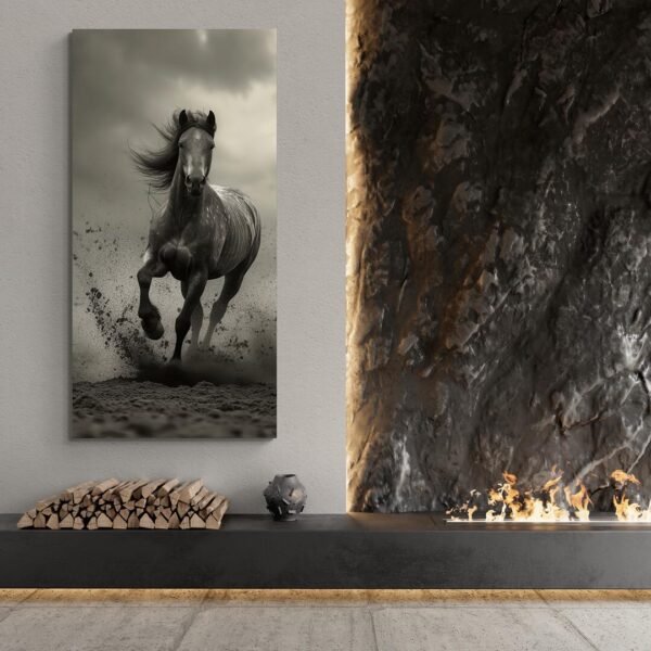 Galloping horse wall art