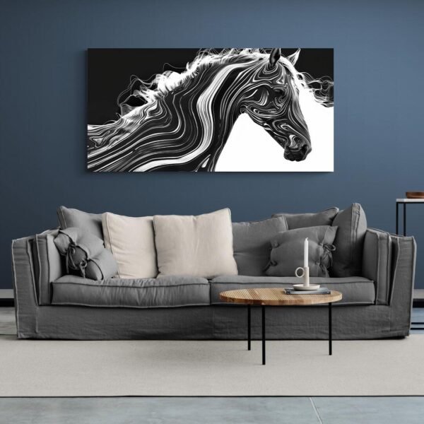 Running horse painting
