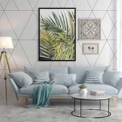 Painting tropical leaves