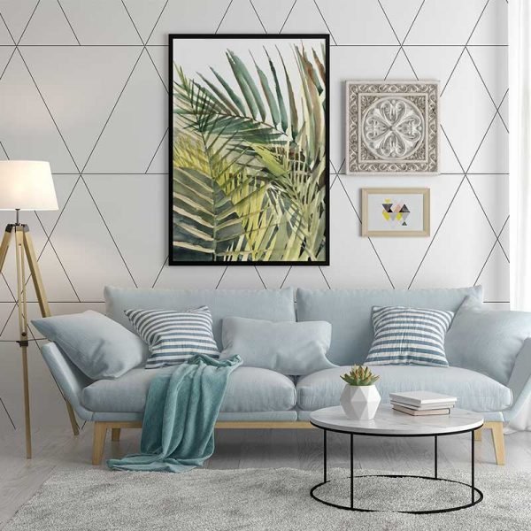 Painting tropical leaves