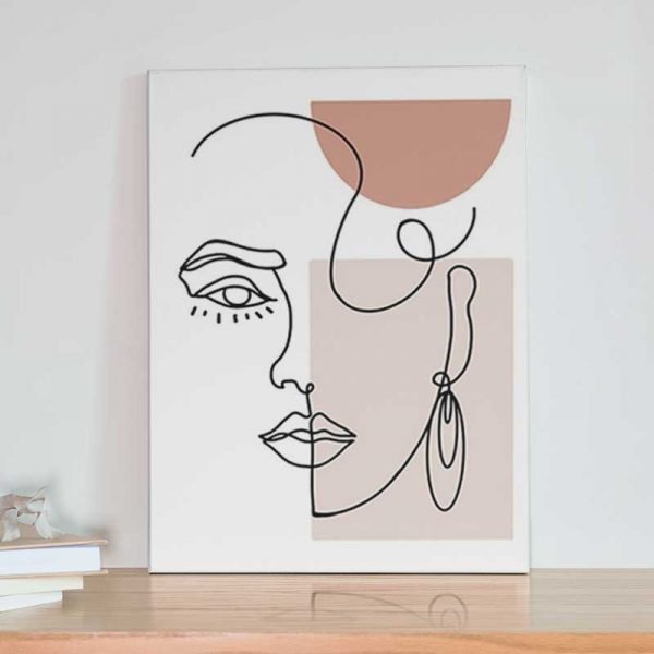 Line art face
