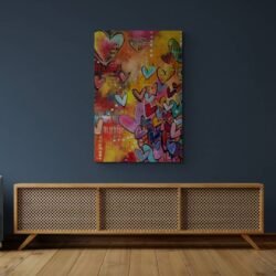 Abstract street art canvas