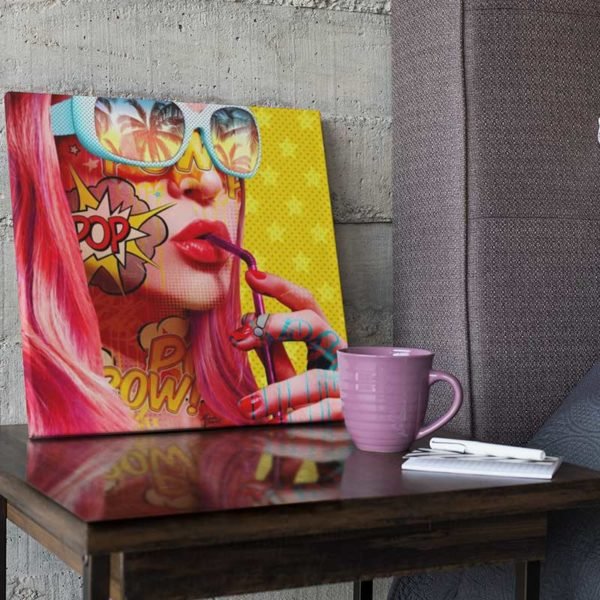 Pop art comic woman
