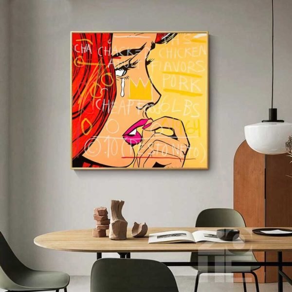 Pop art face
