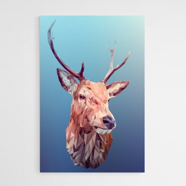 Deer canvas wall art