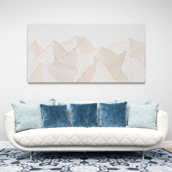 Minimalist Mountain Drawing