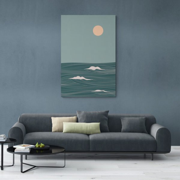 Minimalist beach painting