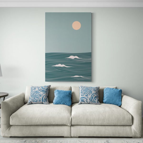 Minimalist beach painting
