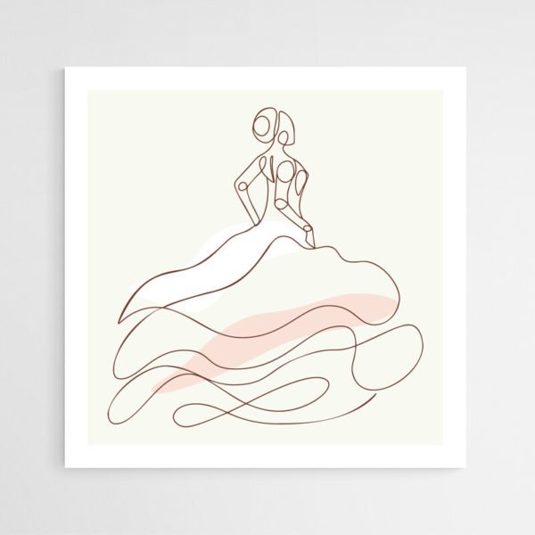 Dress line art