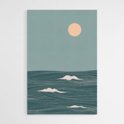 Minimalist beach painting