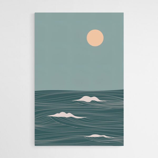 Minimalist beach painting