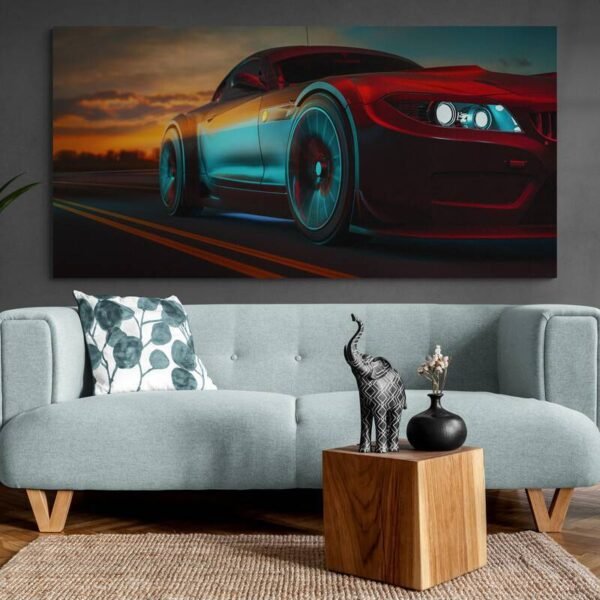 Race car wall art