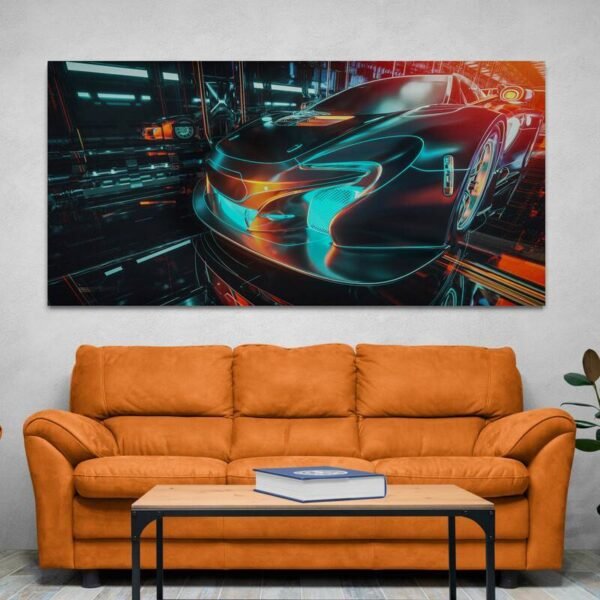 Car canvas wall art