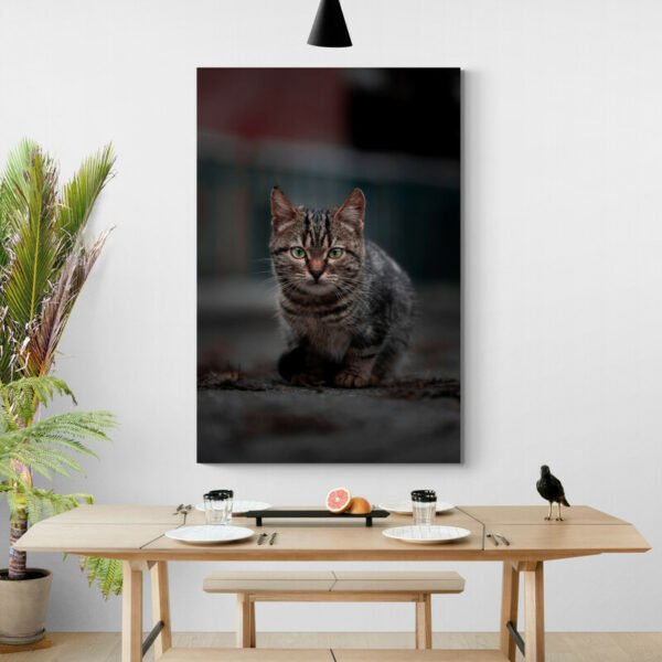 Abstract Cat Painting