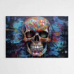 street art skull