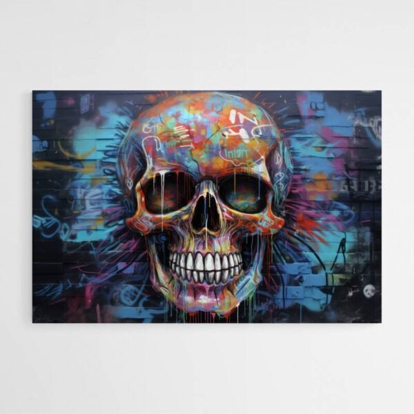 street art skull