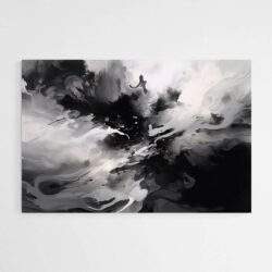 abstract art black and white