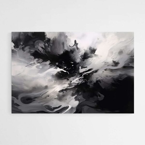 abstract art black and white