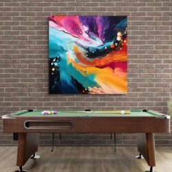 colourful abstract wall art